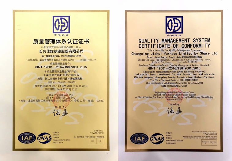 ISO9001:2015质量管理体系认证